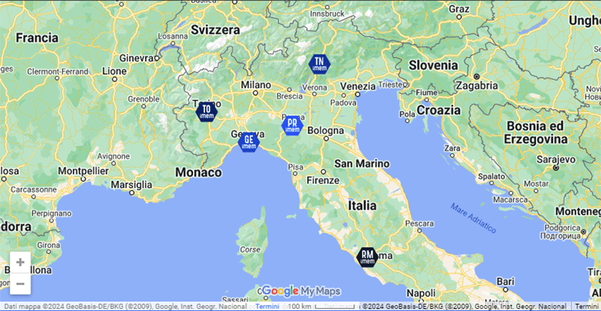 IMEM sedi su GoogleMaps