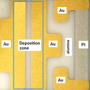 gas sensor on alumina 1